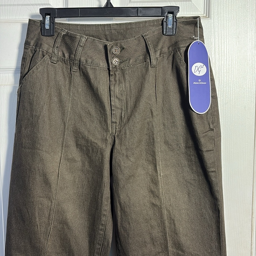 DG2 by Diane Gilman Brown Classic Style Pant Size 12 NWT - Picture 3 of 9